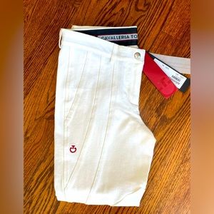NWT CAVALLERIA TOSCANA Women's Trousers Breeches White. Size:44. Style: Arianna